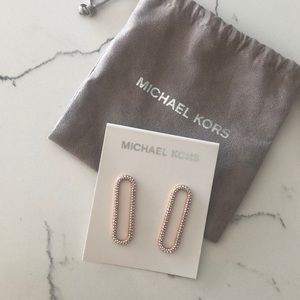 Michael Kors rose gold earrings